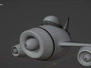 Cartoon airplane 3D मॉडल