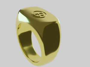 Bitcoin Ring 3D Print Model