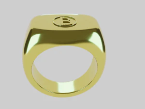 Bitcoin Ring 3D Print Model