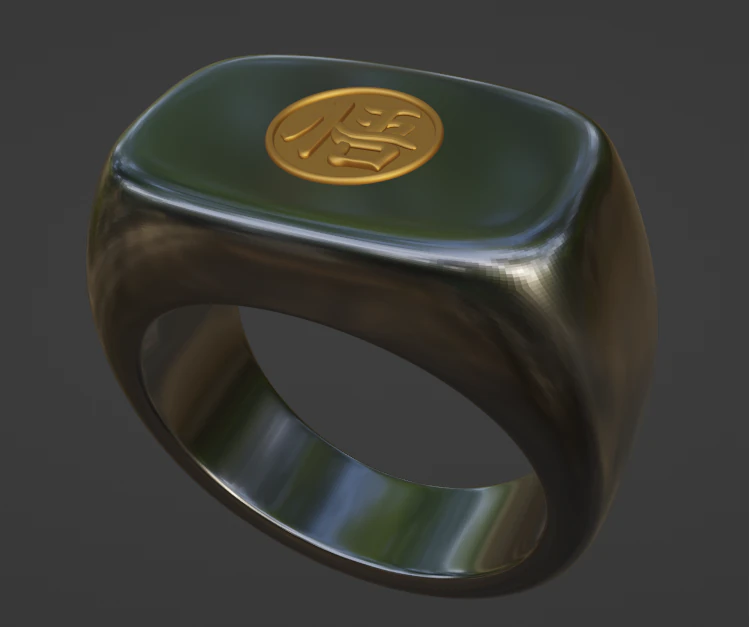 DRAGON BALL RING 3D Print Model .c4d .max .obj .3ds .fbx .stl .blend