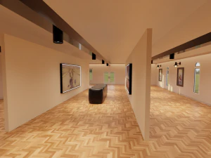 Vintage galerij 3D Model