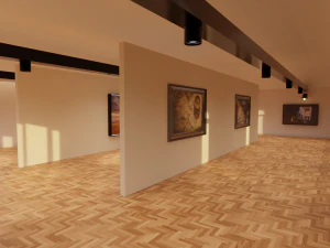 Vintage galerij 3D Model