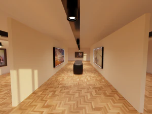 Vintage galerij 3D Model