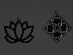 Lotus and Celtic knot Modello di stampa 3D