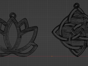 Lotus and Celtic knot 3D 打印模型