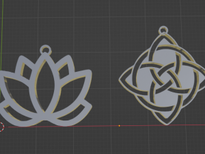 Lotus and Celtic knot 3D 打印模型