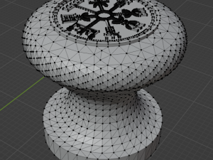 Furniture knob vicking Modelo de Impressão 3D