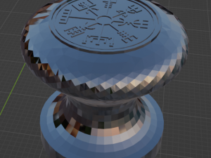 Furniture knob vicking 3D Print Model