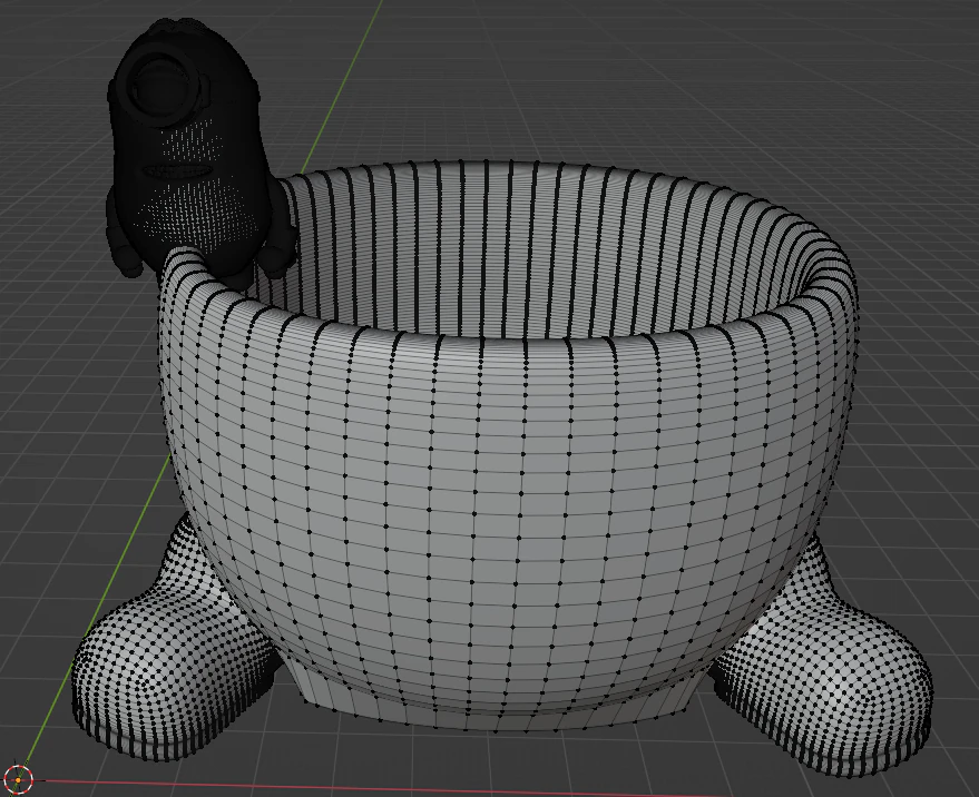 Minion Pot 3D Print Model .c4d .max .obj .3ds .fbx .stl .blend 