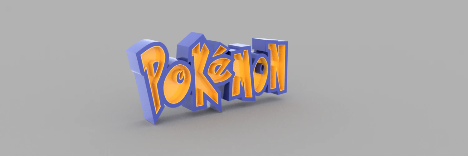 POKMON NEON LAMP 3D Print Model .c4d .max .obj .3ds .fbx .stl .blend 