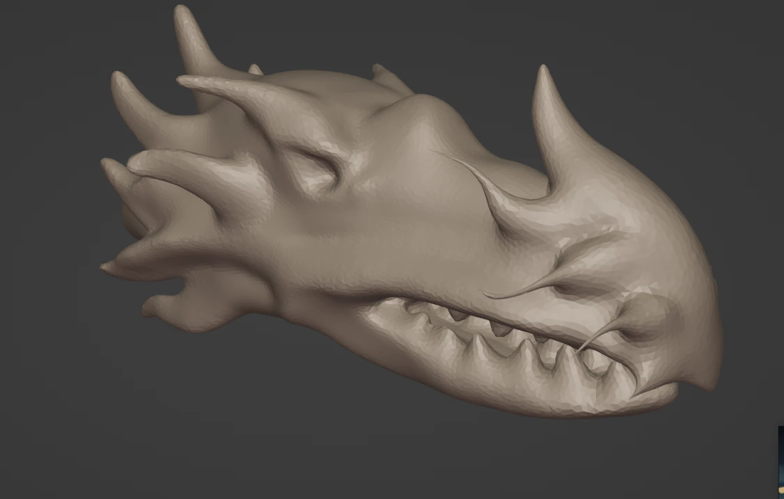 Dragon head incentive 3D Model .c4d .max .obj .3ds .fbx .stl .blend 