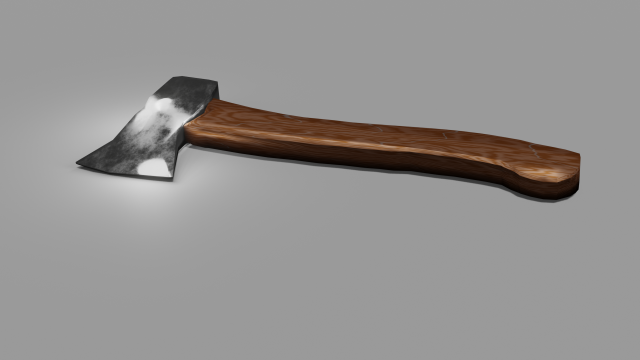 Realistic Axe Modello 3D .c4d .max .obj .3ds .fbx .stl .blend 