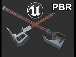 Battle axes 3D Model