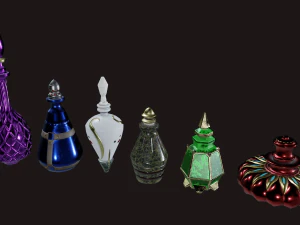Fantasy Bottle Pack 3D Model