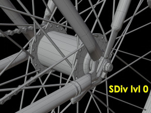 Bicycle high poly 3D Model