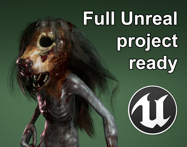 Pachuka Unreal project ready Low-poly Modelo 3D .c4d .max .obj .3ds .fbx .stl .blend 