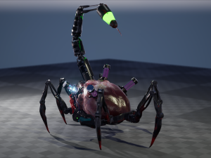 HeartScorp Bot Low-poly 3D 모델