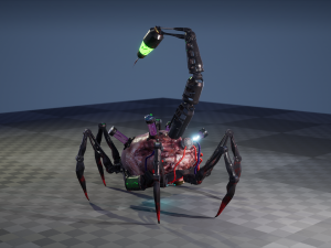 HeartScorp Bot Low-poly 3D 모델