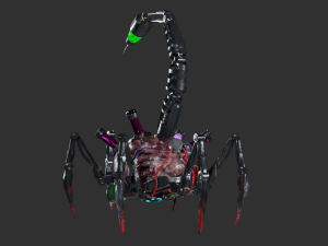 HeartScorp Bot Low-poly 3D 모델