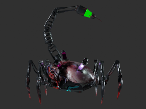 HeartScorp Bot Low-poly 3D 모델