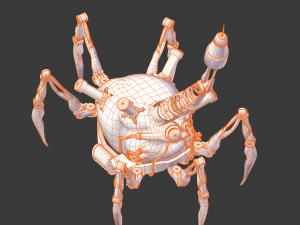HeartScorp Bot Low-poly 3D 모델