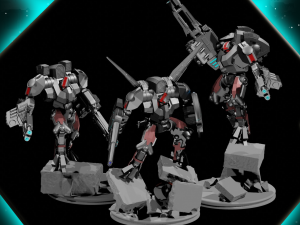 Exo mecha team Model do druku 3D