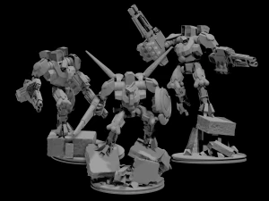 Exo mecha team 3D Print Model
