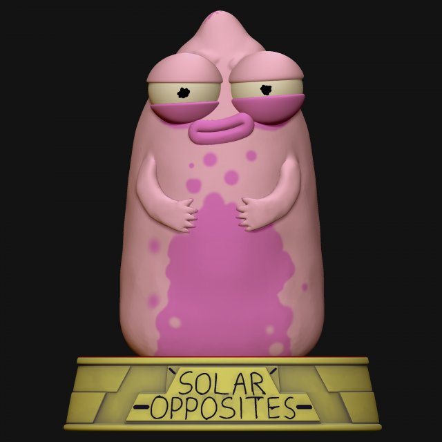 Pupa Solar Opposites FREE 3D print model Modelo de impresión 3D .c4d .max .obj .3ds .fbx .stl .blend 