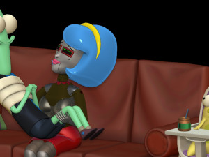 Robo Wife Solar Opposites diorama 3D 打印模型
