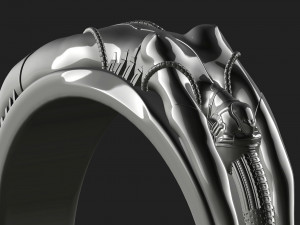 Sexy cyber ring Free 3D print model 3D प्रिंट मॉडल