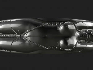Sexy cyber ring Free 3D print model 3D Print Model