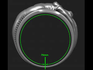 Sexy cyber ring Free 3D print model Modelo de Impressão 3D