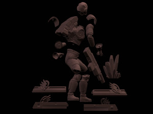 Commando GDI 3D Print Model