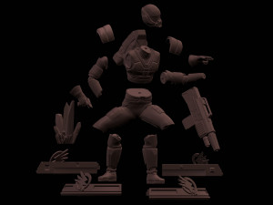 Commando GDI 3D Print Model