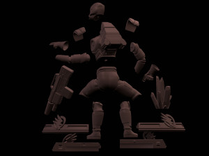 Commando GDI 3D Print Model