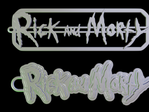 Rick and Morty Trinket 2 in 1 FREE 3D Print Model