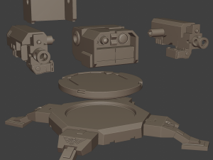 Auto turret 3D Print Model
