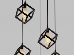 CHANDELIER CUBES 300 3D Model