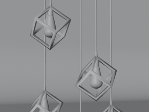 CHANDELIER CUBES 300 3Dモデル