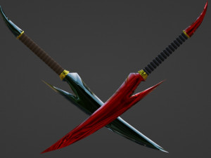 Paired daggers 3D 模型