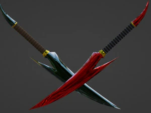 Pugnali accoppiati Modello 3D