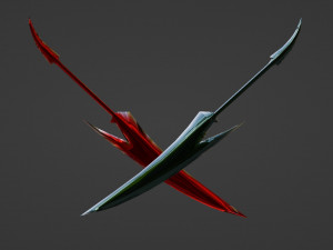 Paired daggers 3D मॉडल