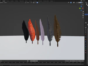 Feathers 3D Model