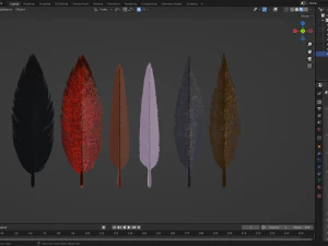 Feathers 3D Model
