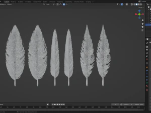Feathers 3D Model