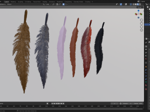 Feathers 3D 模型