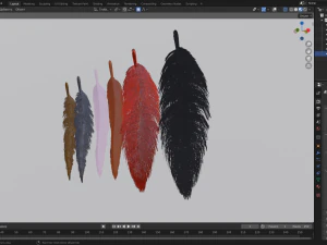 Feathers 3D Model