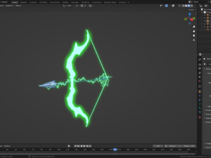 Lightning bow 3Dモデル