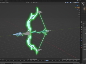 Lightning bow 3Dモデル
