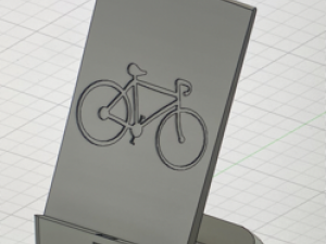 Phone holder with bike 3D Print Model
